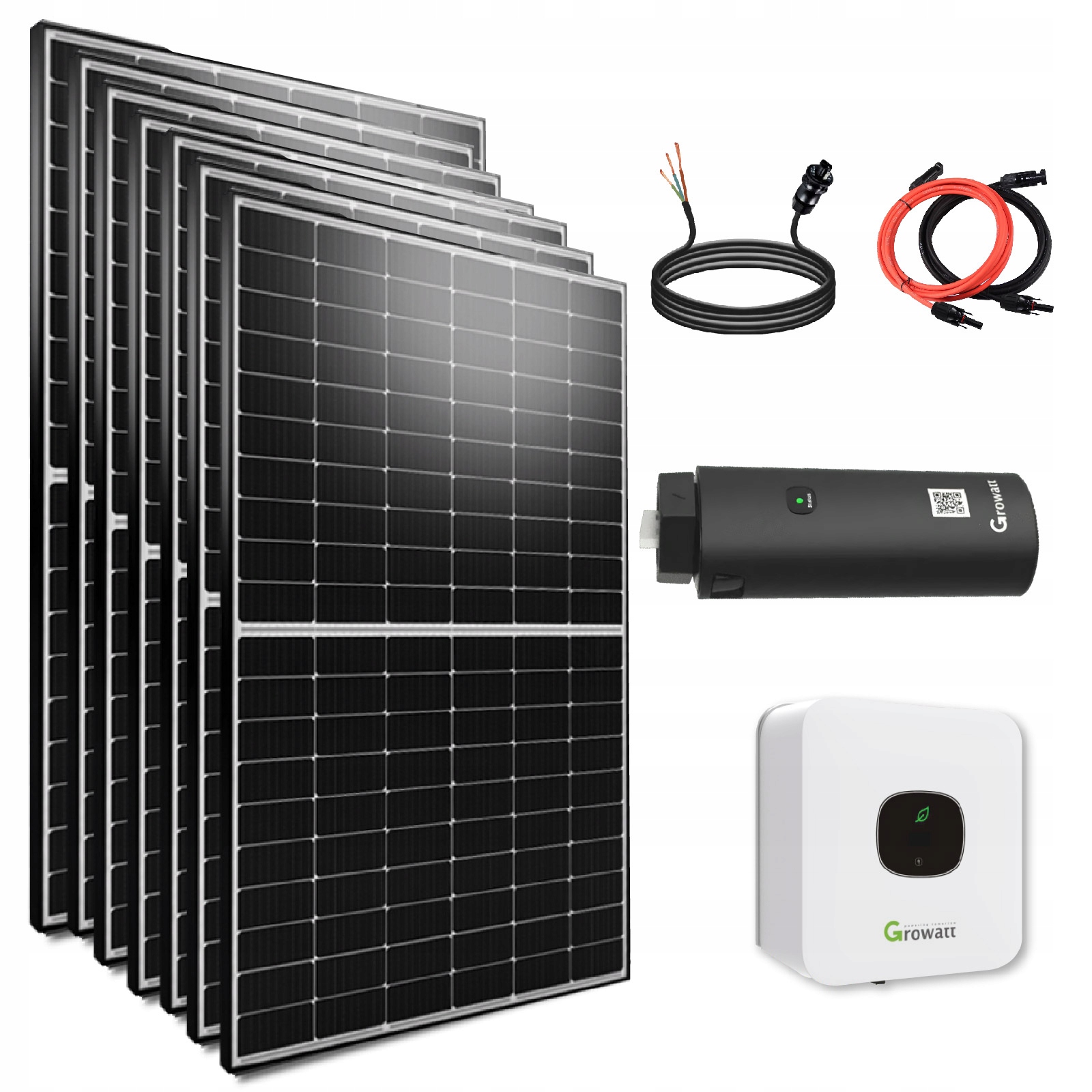 Kompletný balkónový set 3500 W s meničom Growatt 3,3 kW a WIFI stick